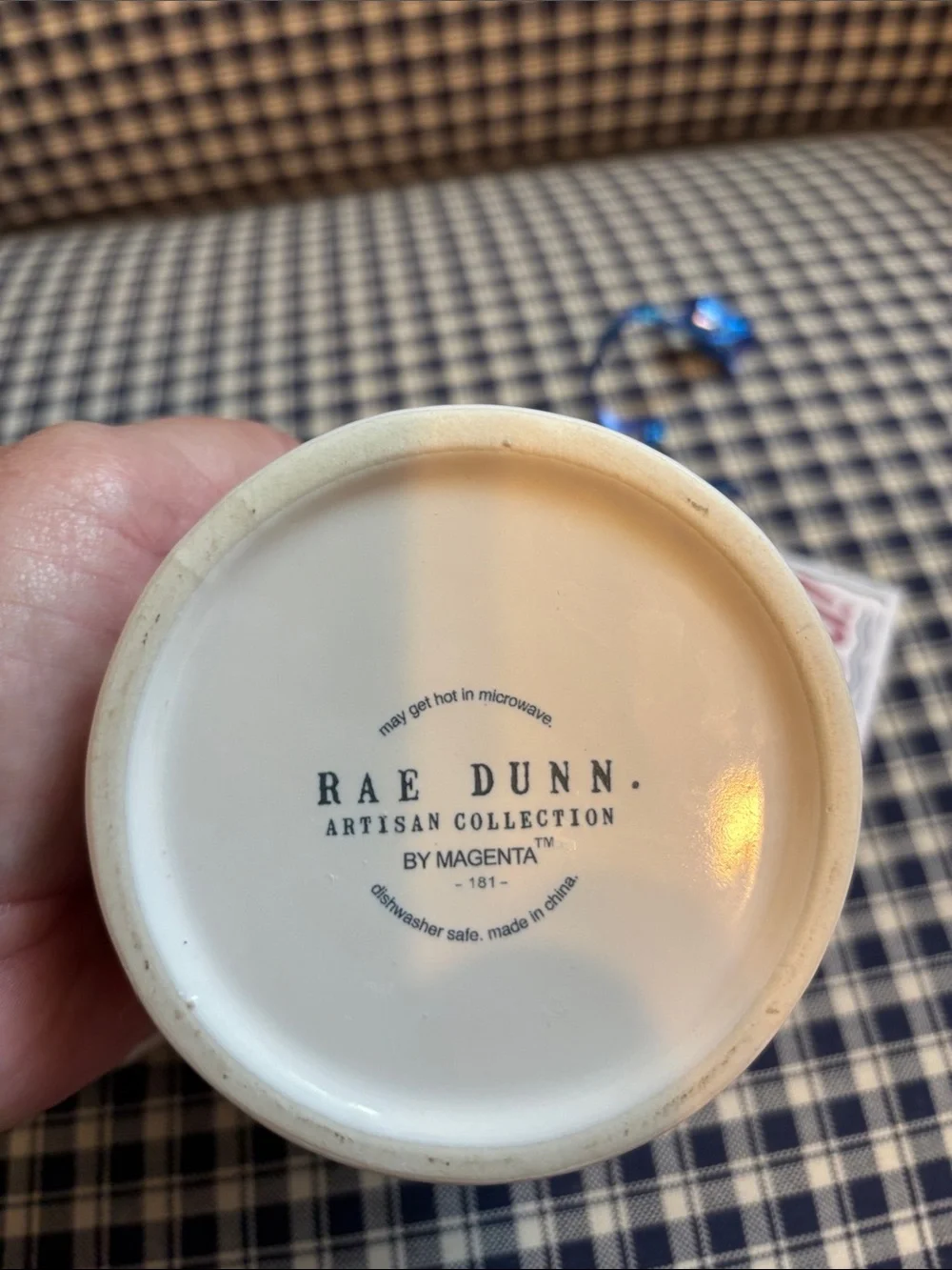 Rae Dunn Cream Sugar Jar with Black Lettering